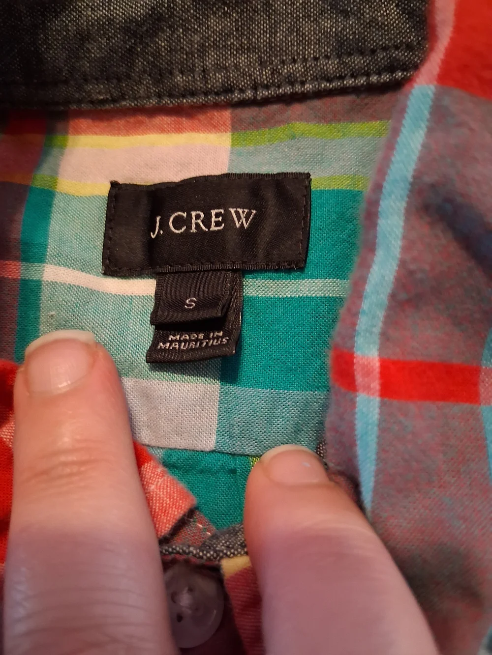 J. Crew stripes plaid